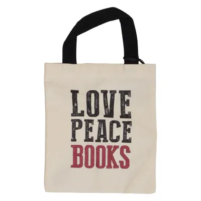 Tygpåse (Love Peace Books) från Moses Bomull