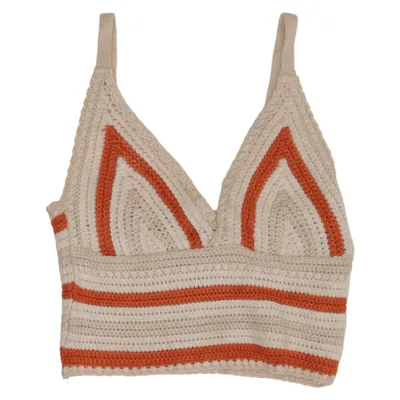 Bralette (Beige, Oranje, Meerkleurig) van Nisan Acryl, Polyester, Viscose