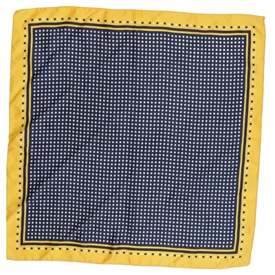 Lommetørklæde (Blå, Gul, Hvid) Polyester