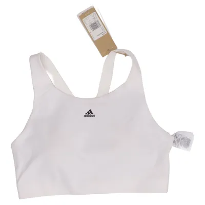 Sports bra (White) from Adidas Elastane, Recycled polyester