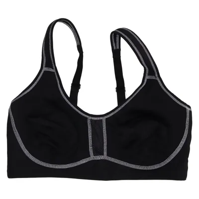 Sport-bh (Zwart) van Viania Elastaan, Polyamide, Polyester