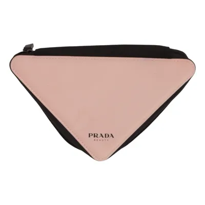 Toilet bag (Black, Pink) from Prada Beauty Elastane, Recycled polyester