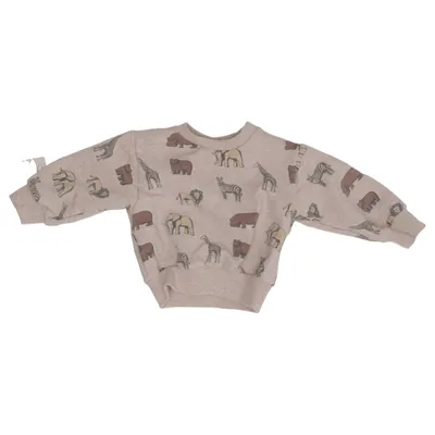 Sweatshirt (Beige, Multicolore) de Dirkje Coton, Élasthane, Polyester