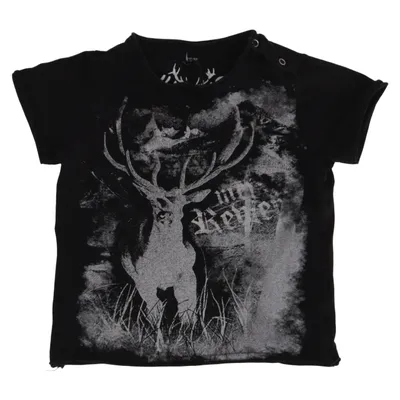 T-shirt (Schwarz) von HangOwear Baumwolle, Elasthan