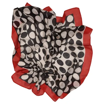 Scarf (Röd, Svart, Vit) från Mango