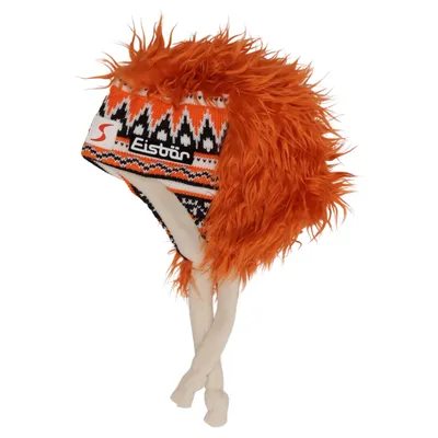 Bobble hat (Orange, Beige, Multicolored) from Eisbär Merino wool