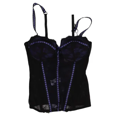 Bustier (Black, Purple) from Mister Lady Elastane, Polyamide