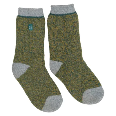 Socken (Grün, Grau, Gelb) von Heat Holders