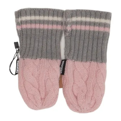 Gloves (Pink, Gray, White) from Moschino Baby Acrylic, Polyester, Wool