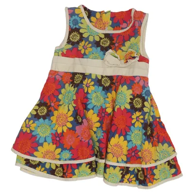 Jurk (Blauw, Geel, Meerkleurig) van Bleil
