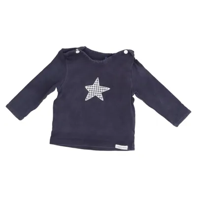 Lange mouwen shirt (Blauw) van Noppies Baby Katoen, Elastaan