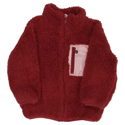 Fleecejakke (Rød) fra Lupo Bomuld, Polyester