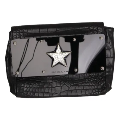 Sac pochette (Gris) de Jimmy Choo for H&M Coton, Cuir