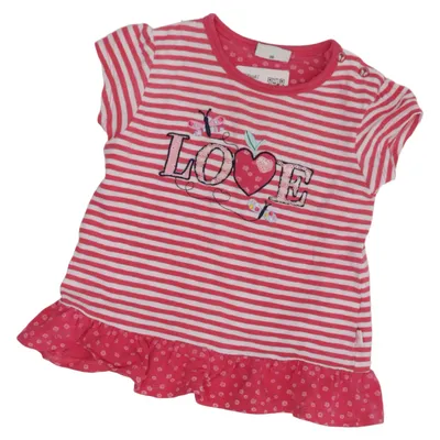T-shirt (Pink, White) from Salt and Pepper Cotton, Elastane
