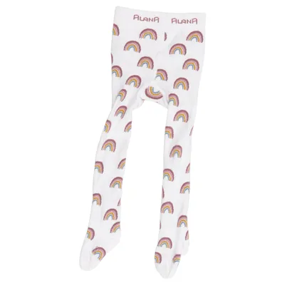 Tights (White, Multicolored) from Alana Cotton, Elastane, Polyamide