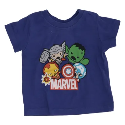 T-shirt (Blue, Multicolored) from Marvel Cotton