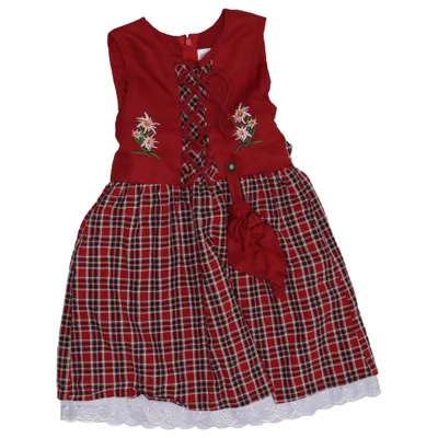 Dirndl (Rood, Wit, Zwart) Katoen, Polyester