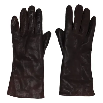 Gants en cuir (Marron)