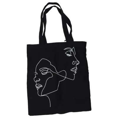 Tygpåse (One Line Canvas Bag) från Mister Tee Bomull