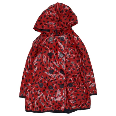 Regenjack (Rood, Zwart) van Naf Naf Polyester, Polyurethaan