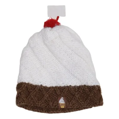 Bonnet à pompon (Blanc, Marron, Rouge) de Neff Acrylique