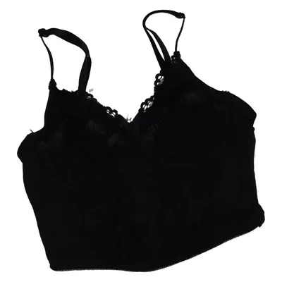 Bustier (Noir) de Romwe Élasthane, Polyester
