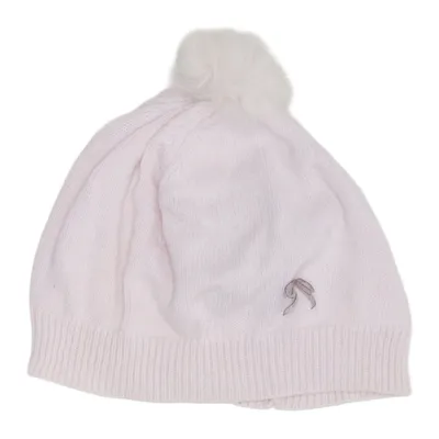 Bobble hat (Pink) from Lili Gaufrette Angora, Cotton, Rabbit fur