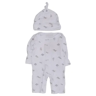 Sparkdräkt (Vit) från The Little White Company Ekologisk bomull