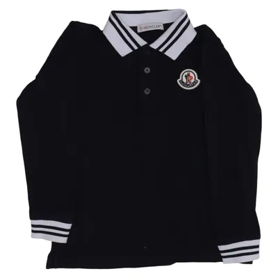 Rugby shirt (Blauw, Wit) van Moncler Katoen, Elastaan