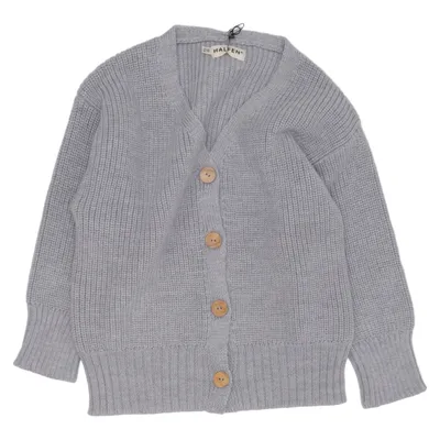 Cardigan (Gris) de Halfen Laine de mouton