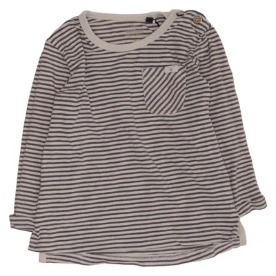 Long sleeve T-shirt (Gray, White) from Topomini Elastane, Organic cotton
