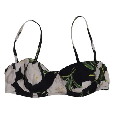 Bikini top (Black, White, Green) from Dolce & Gabbana Beachwear