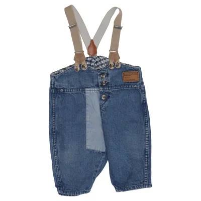 Barboteuse (Bleu, Blanc) de Miniature Coton
