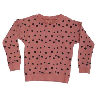 Sweatshirt (Pink, Schwarz) von Koko Noko Elasthan, Bio-Baumwolle