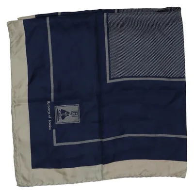 Cache-col (Bleu, Beige) de Burberry Soie