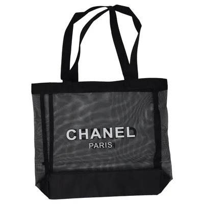 Canvas tas (Zwart) van Chanel Beauté Polyester