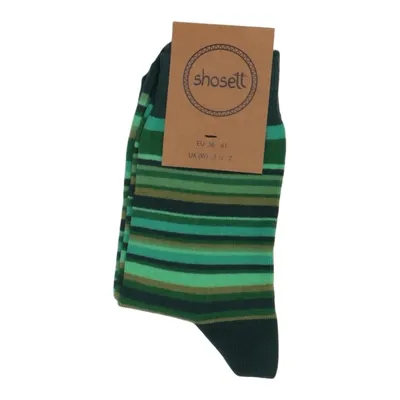 Chaussettes (Vert) de Shosett Coton, Élasthane, Polyamide