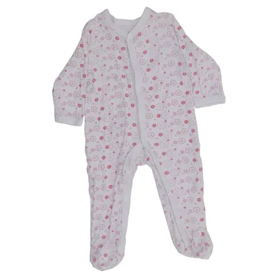 Strampler (Weiß, Pink) von My Little Bear Baumwolle