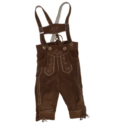 Lederhosen (Brown) from Spieth & Wensky Cotton, Leather