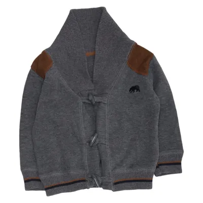 Kofta (Grå, Brun) från Little Rebel Bomull, Polyester
