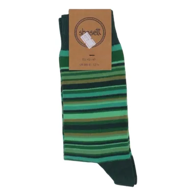 Chaussettes (Vert) de Shosett Coton, Élasthane, Polyamide
