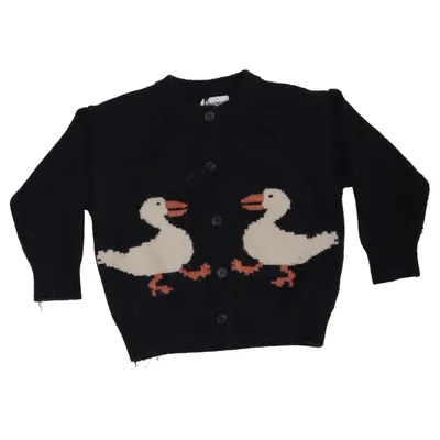 Cardigan (Sort, Hvid, Orange) fra Bobo Choses Økologisk bomuld