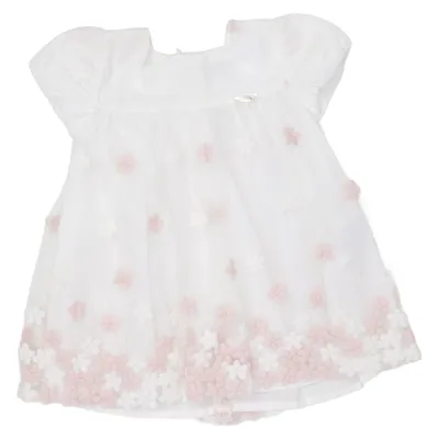 Robe de fille de fleur (Blanc, Rose) de Mayoral Acrylique, Polyamide, Laine