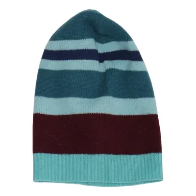 Beanie (Blauw, Meerkleurig) van Remember Kasjmier, Wol