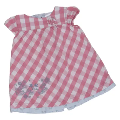 Dress (Pink, White) from Baby Club by C&A Cotton