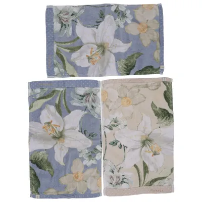 Towel (Blue, Green, White) from Essenza