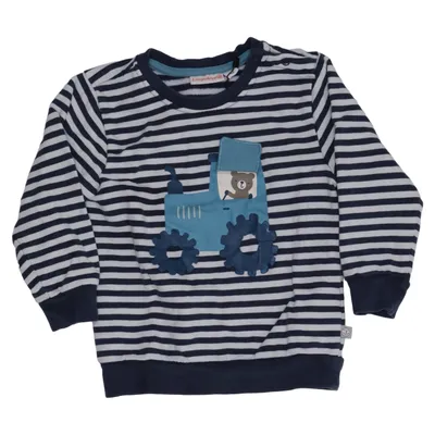 Sweatshirt (Blå, Hvid) fra Liegelind Bomuld, Elastan