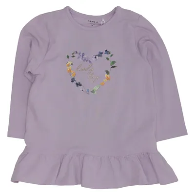 Kleid (Lila) von Name It Elasthan, Bio-Baumwolle