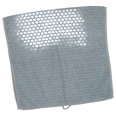 Serviette (Bleu, Gris) de Cawo Coton