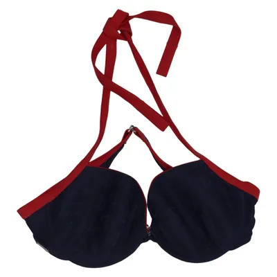 Bikini top (Blue, Red) from Selmark Elastane, Polyamide, Polyester